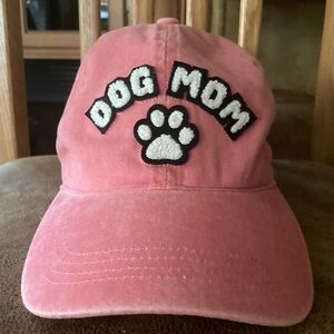 NWOT Dog Mom Pink Fuzzy Baseball Cap